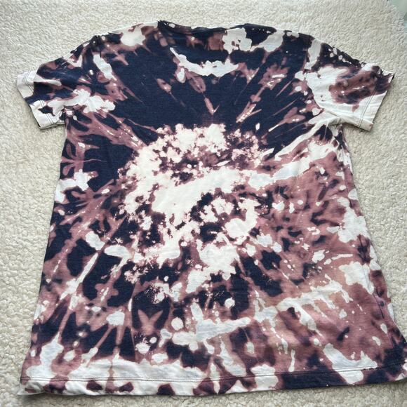 Train Station Kind of Day Black/Gray Bleached Tee Large - Picture 4 of 6